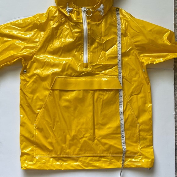 NWT Tory Sport Yellow Rain Coat Rain Jacket Womens Size XS/S Yellow Anorak - Picture 4 of 15